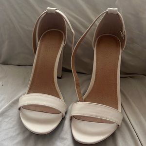 White block heels